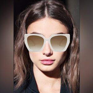 Sojos white/cream sunglasses